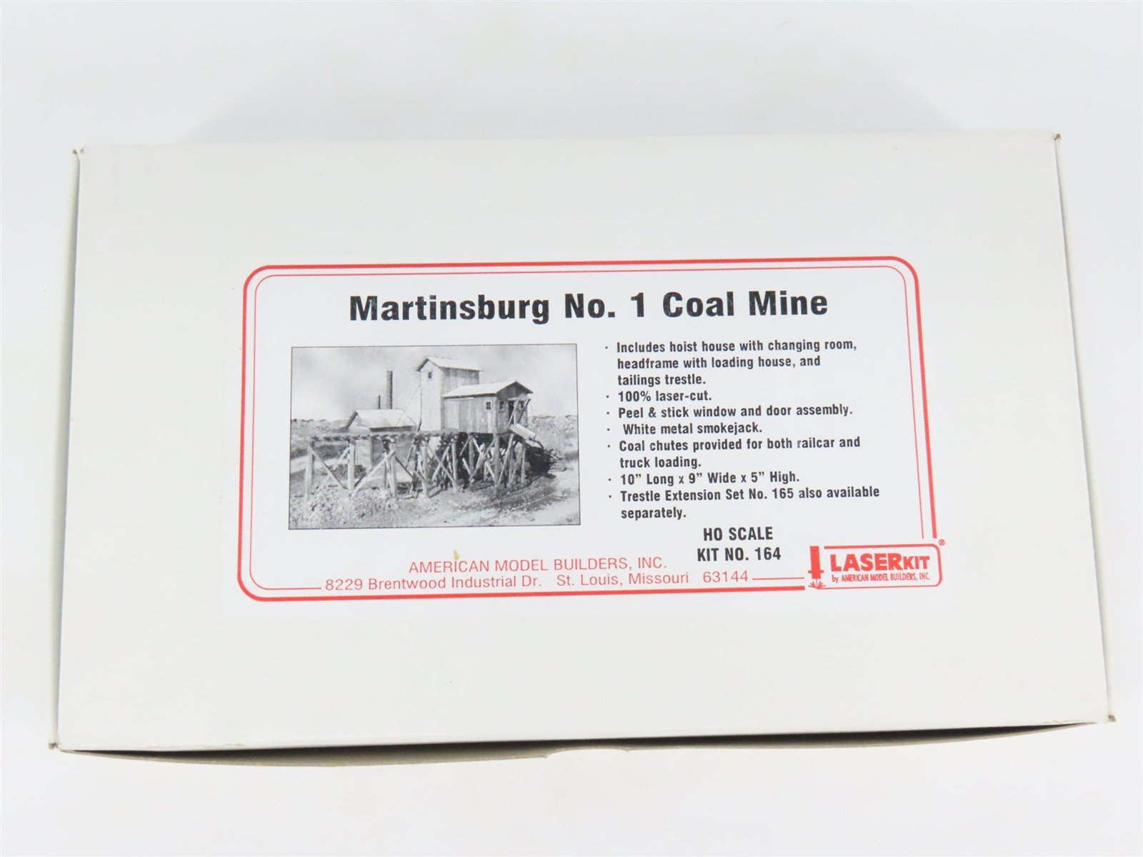 HO 1/87 Scale American Model Builders LaserKit #164 Martinsburg No. 1 Coal Mine