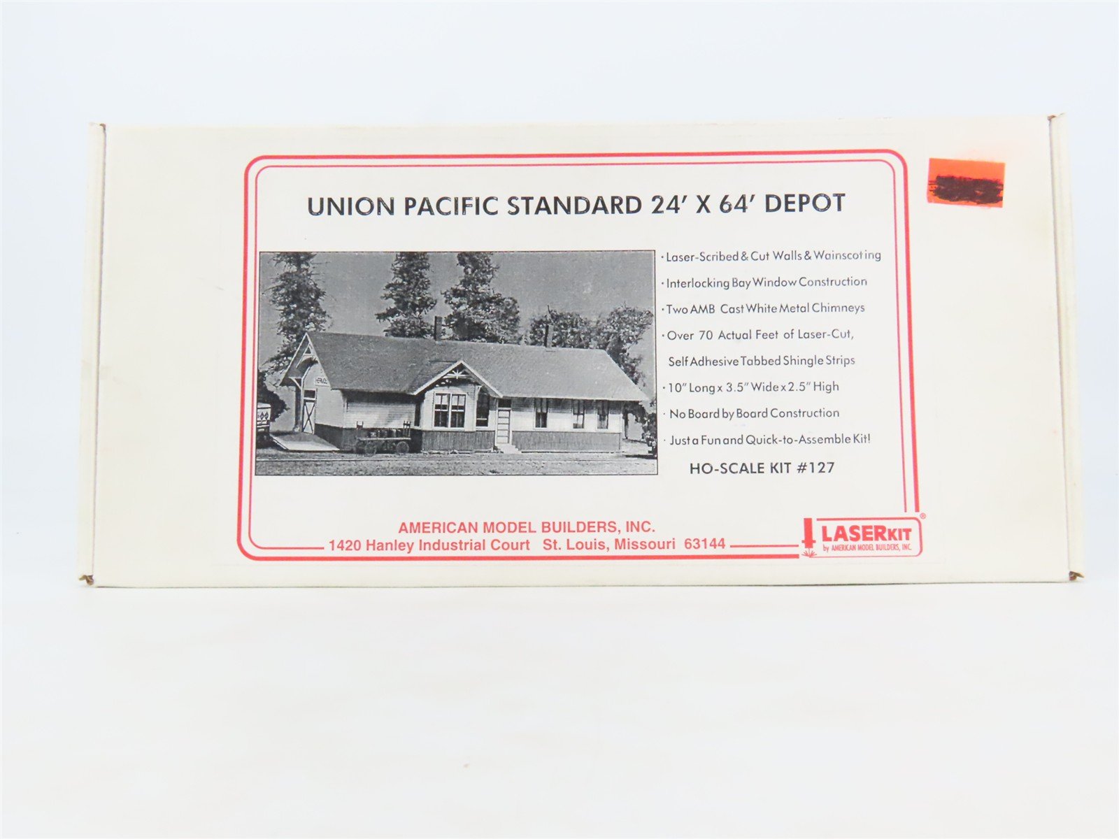 HO American Model Builders LaserKit #127 UP Standard 24' x 64' Depot - SEALED