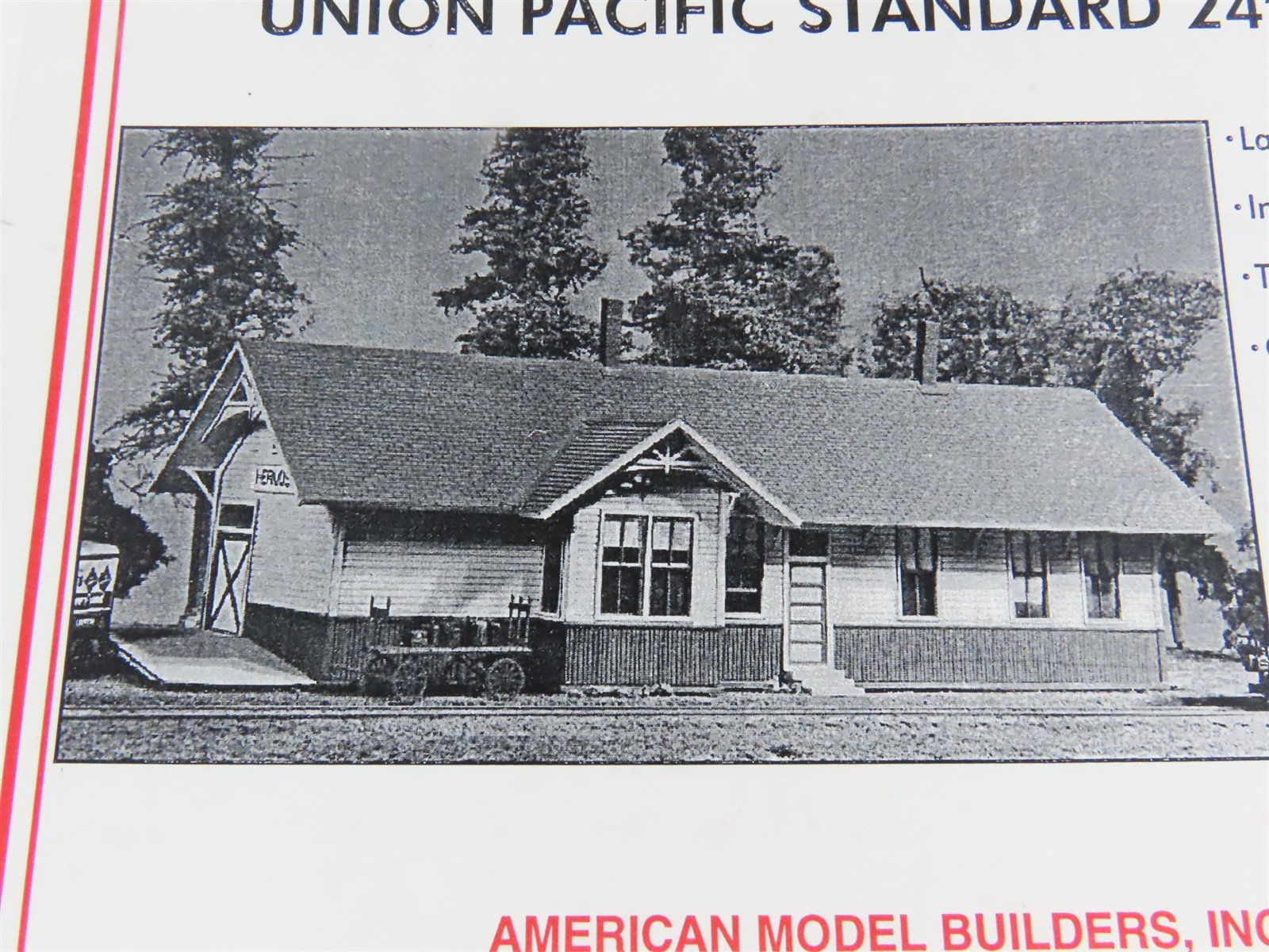 HO American Model Builders LaserKit #127 UP Standard 24' x 64' Depot - SEALED