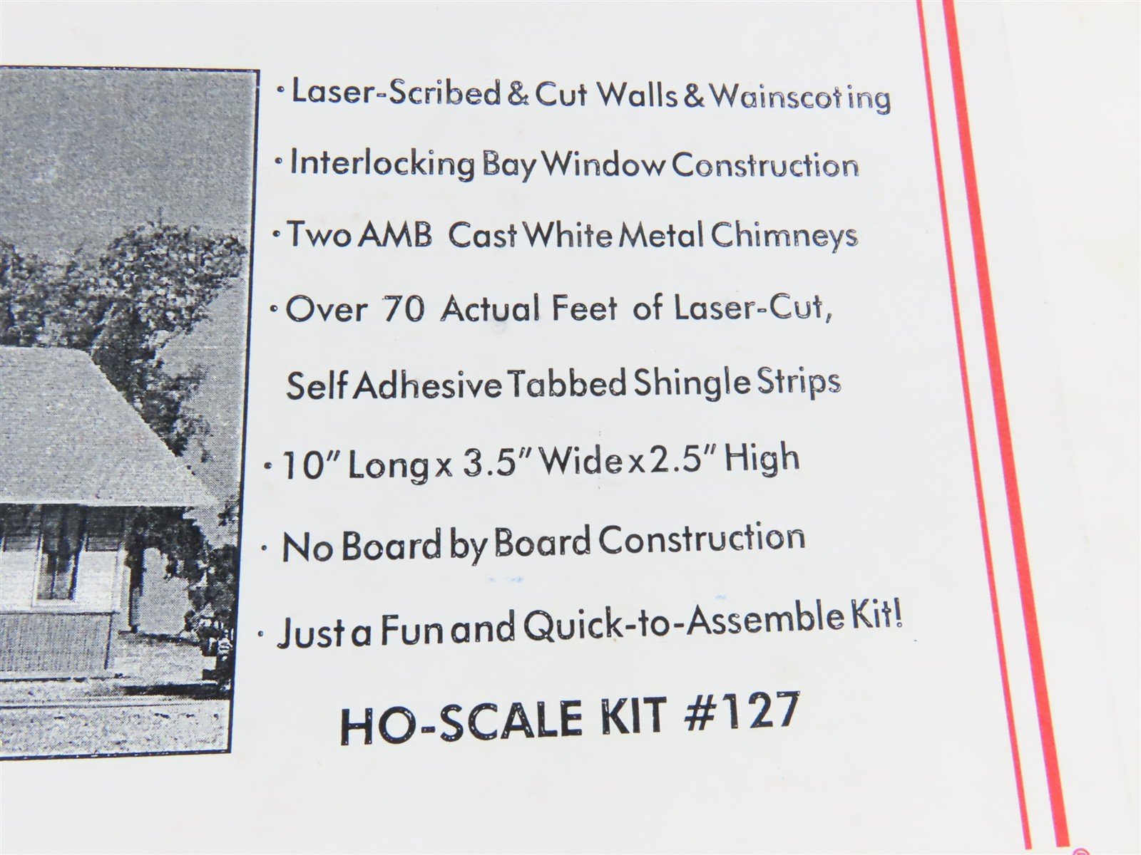HO American Model Builders LaserKit #127 UP Standard 24' x 64' Depot - SEALED