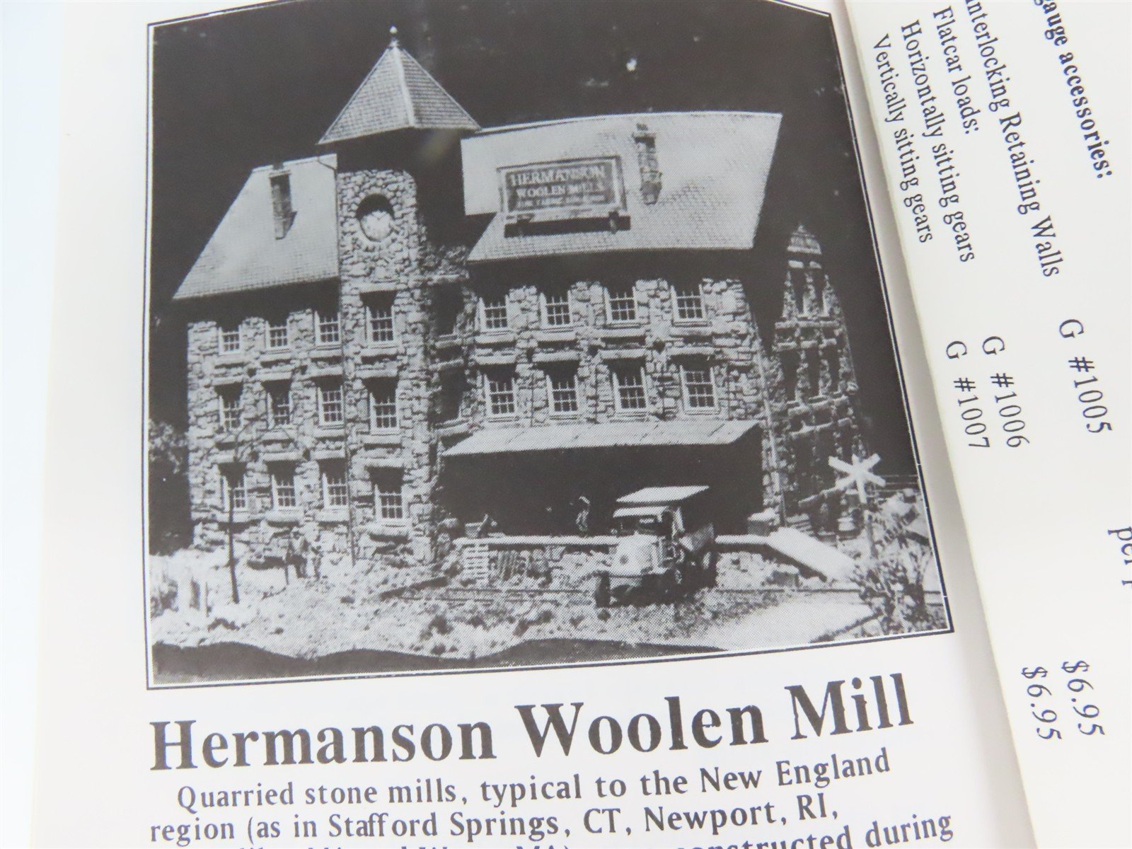 HO 1/87 Scale Railway Design Associates Resin Kit #1003 Hermanson Woolen Mill