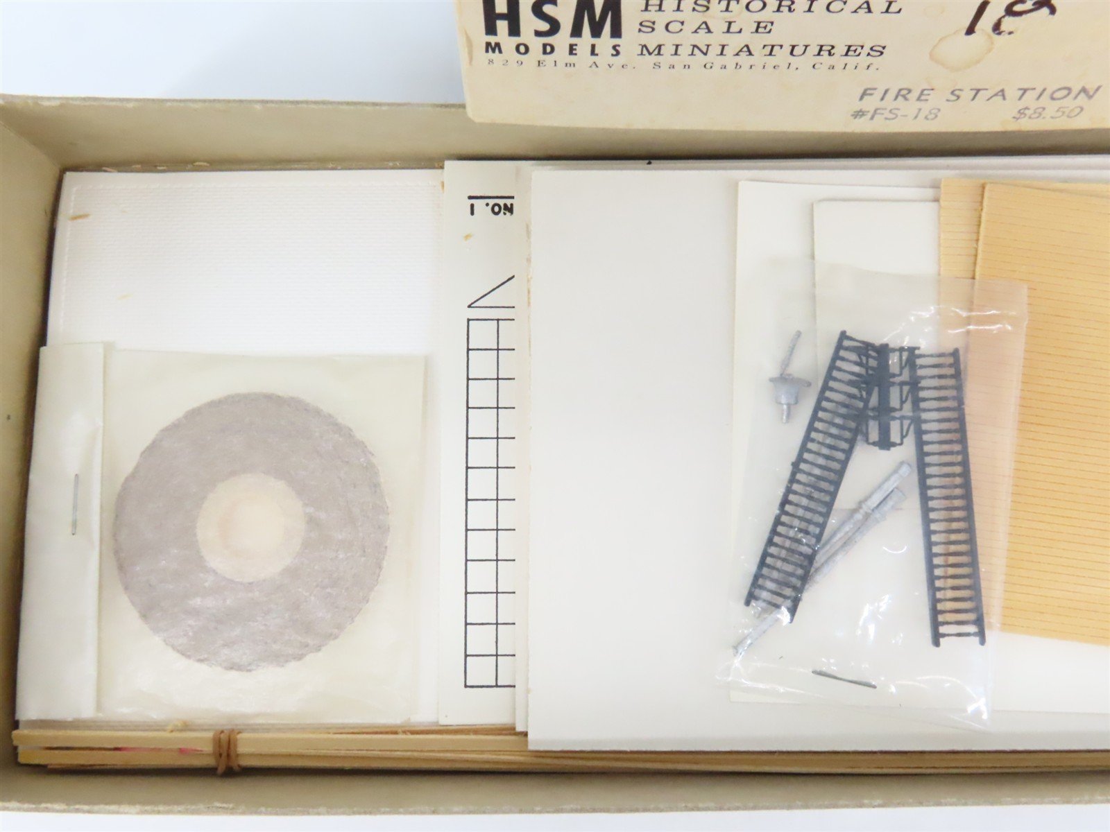 HO 1/87 Historical Scale Miniatures HSM Craftsman Kit #FS-18 1861 Fire Station
