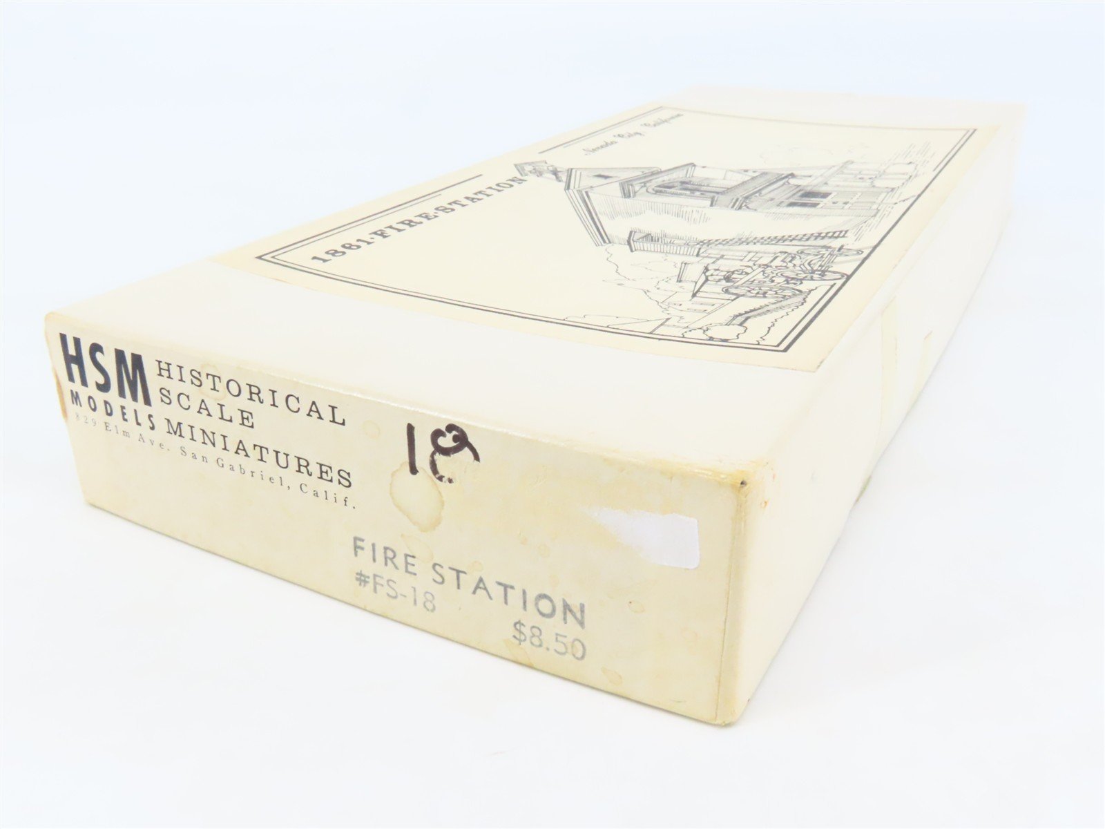 HO 1/87 Historical Scale Miniatures HSM Craftsman Kit #FS-18 1861 Fire Station