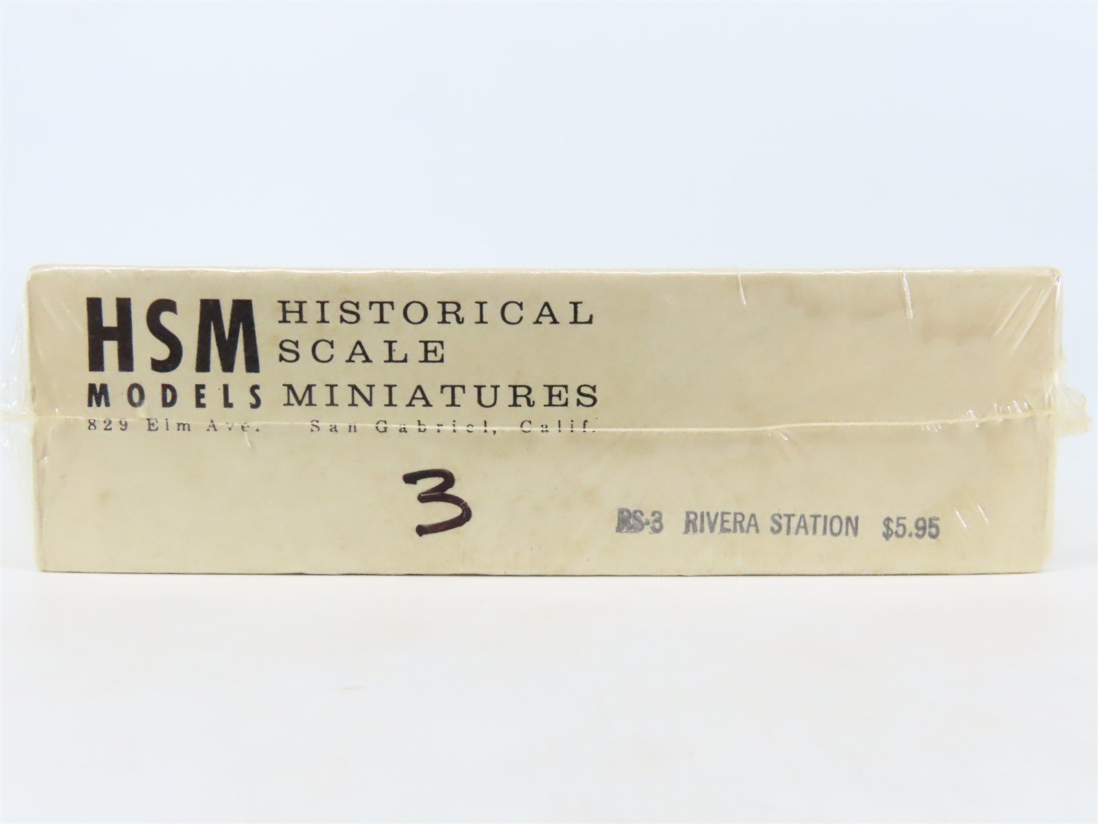 HO Historical Scale Miniatures HSM Craftsman Kit #RS-3 1896 Rivera Depot -SEALED
