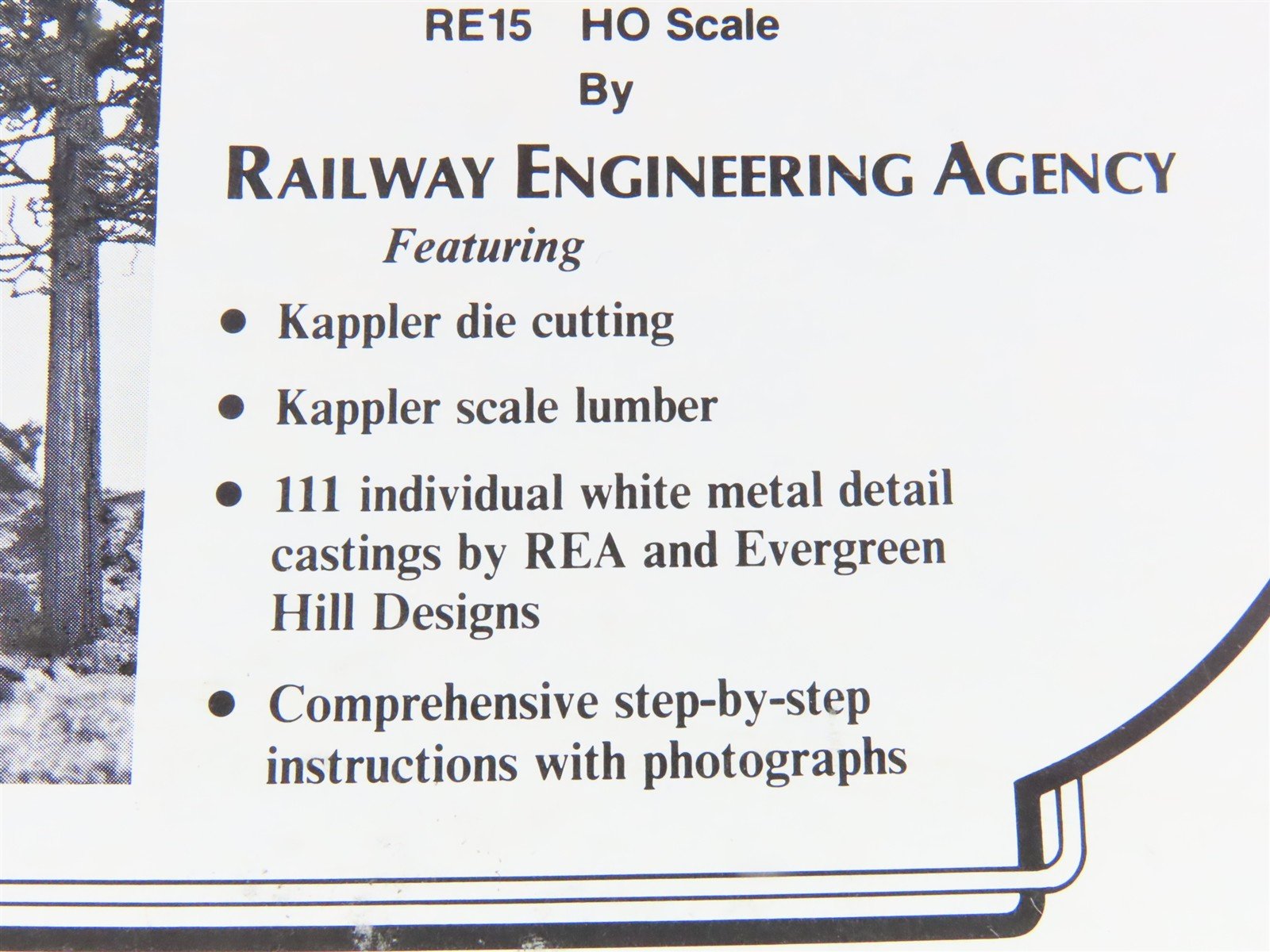 HO Railway Engineering Agency Craftsman Kit #RE15 Horseshoe Meadow Depot -SEALED