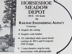 HO Railway Engineering Agency Craftsman Kit #RE15 Horseshoe Meadow Depot -SEALED