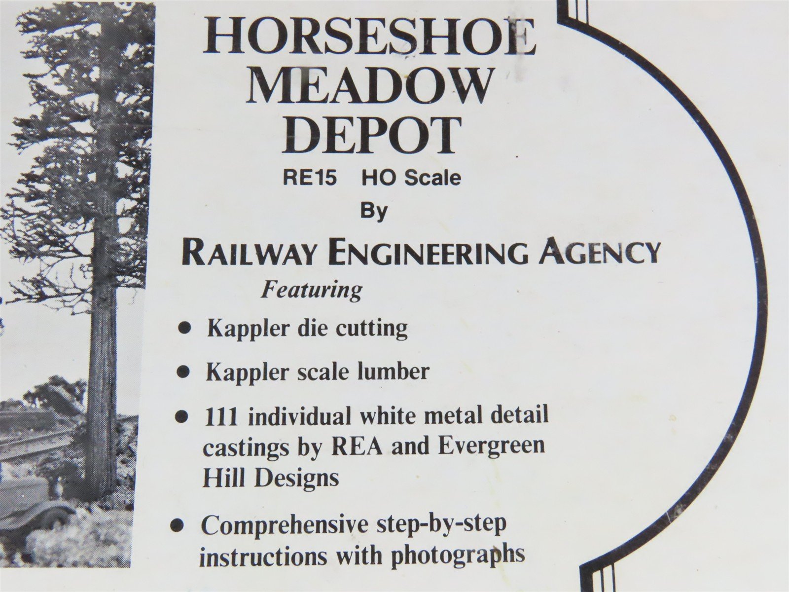 HO Railway Engineering Agency Craftsman Kit #RE15 Horseshoe Meadow Depot