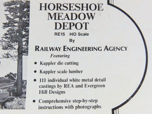 HO Railway Engineering Agency Craftsman Kit #RE15 Horseshoe Meadow Depot