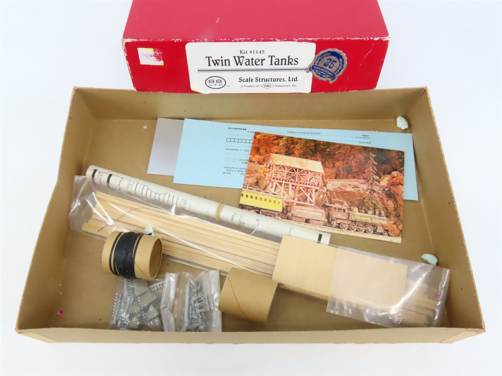 HO 1/87 Jaks Scale Structures SS LTD Craftsman Kit #1145 Twin Water Tanks