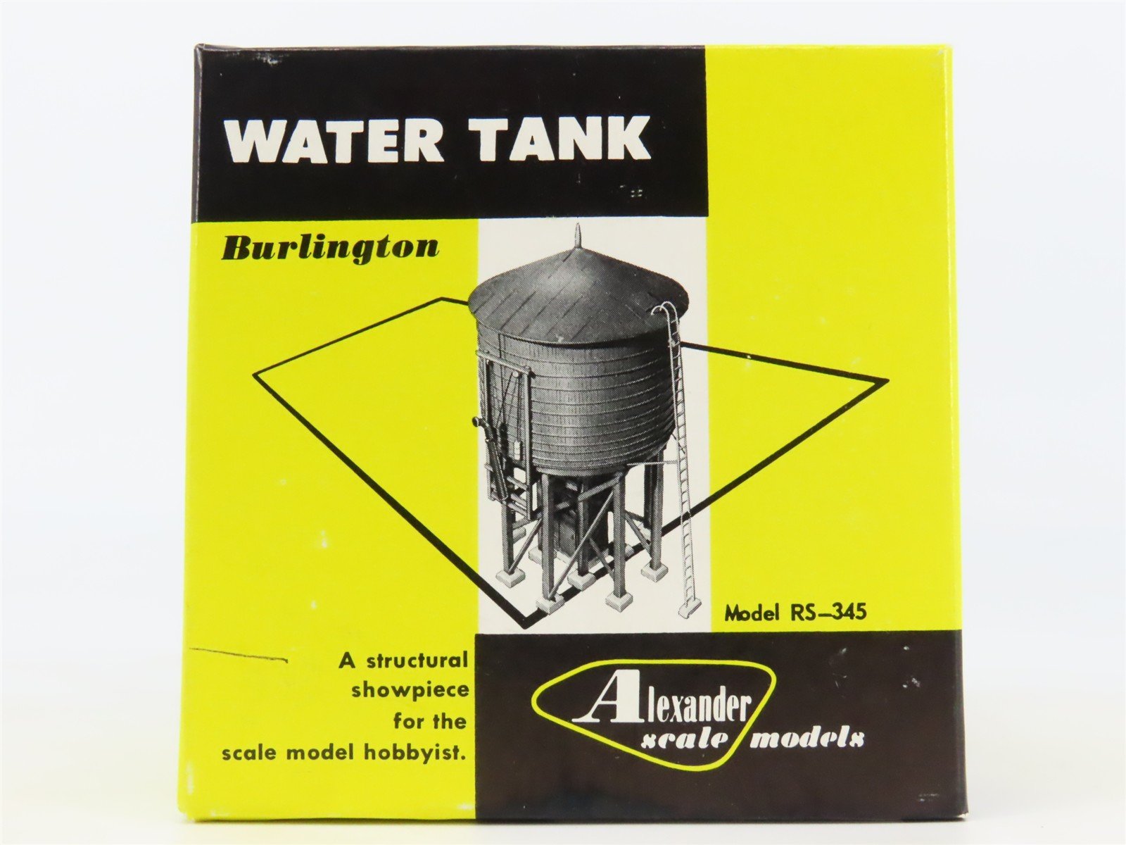 HO 1/87 Alexander Scale Models Craftsman Kit #7345 Burlington 50k-Gal Water Tank