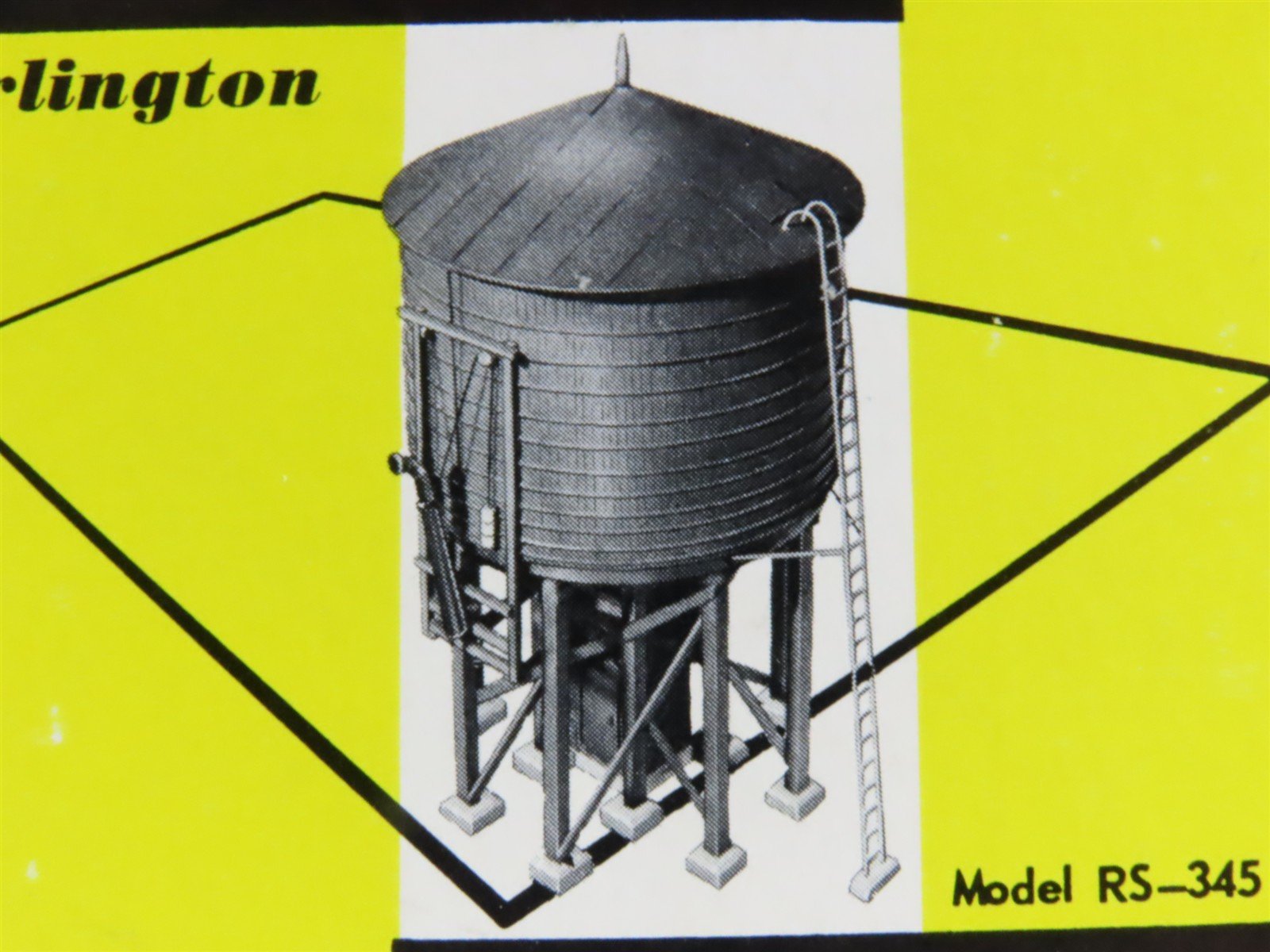 HO 1/87 Alexander Scale Models Craftsman Kit #7345 Burlington 50k-Gal Water Tank