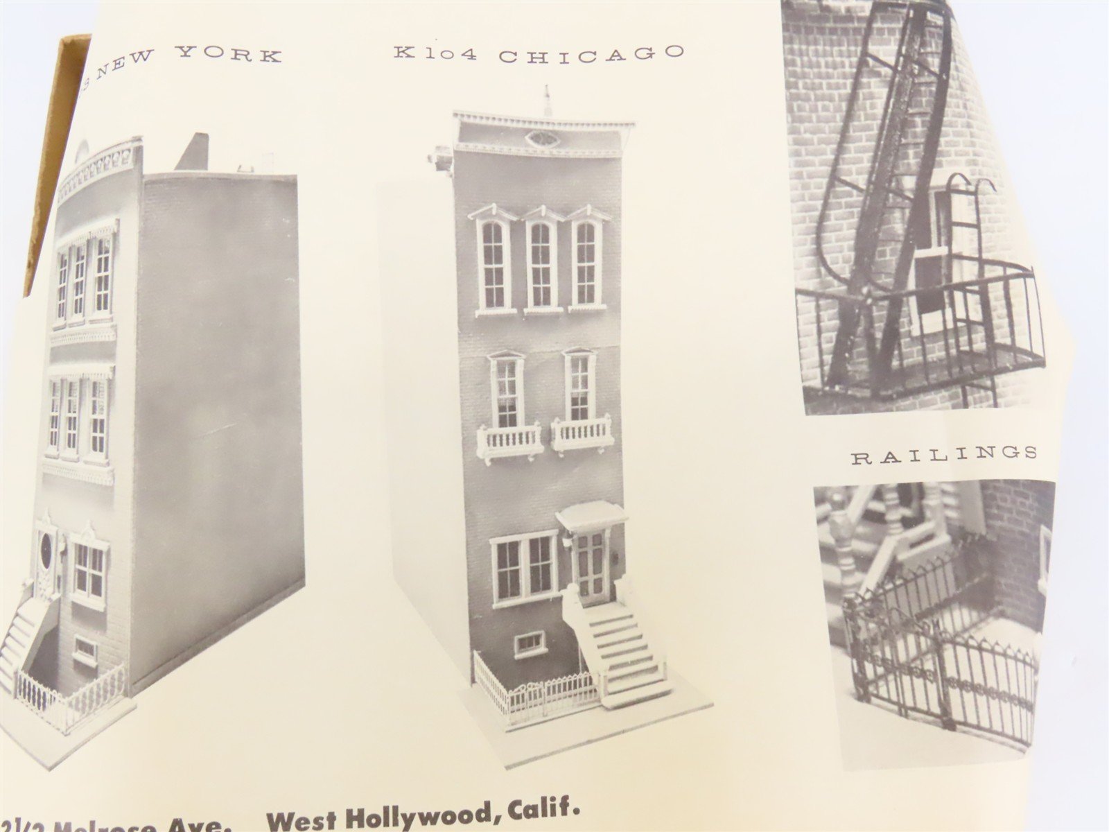 HO 1/87 Scale Structures SS LTD Craftsman Kit #K104 Chicago Brick Building