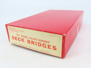 HO Scale Structures SS LTD Craftsman Kit #K122B Steel Plate Girder Deck Bridges
