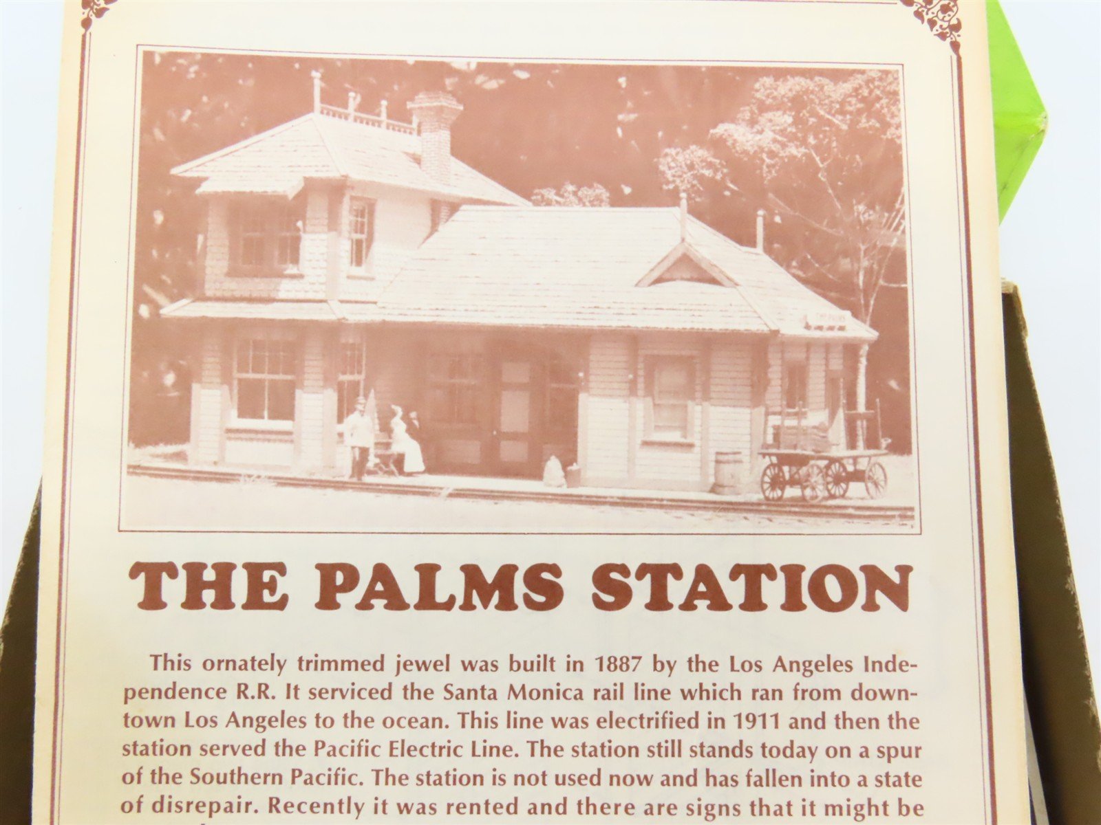 HO 1/87 Scale Durango Press Craftsman Kit #DP-19 The Palms Station