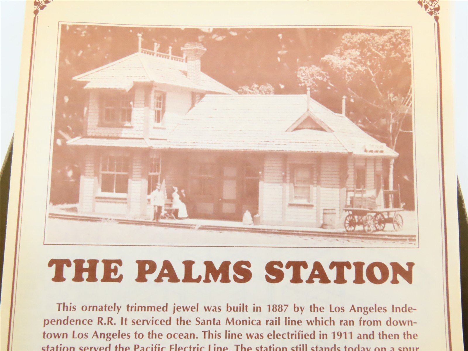 HO 1/87 Scale Durango Press Craftsman Kit #DP-19 The Palms Station