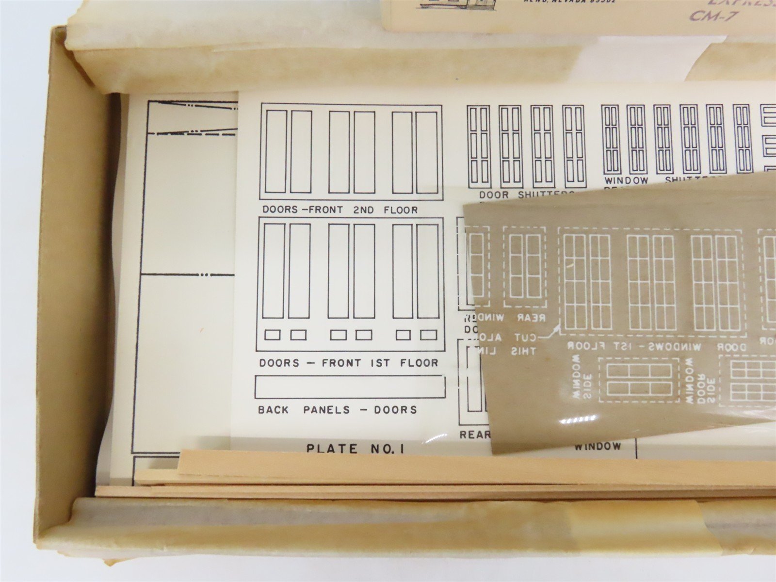 HO 1/87 Scale Classic Miniatures Craftsman Kit #CM-7 Wells Fargo Express Office