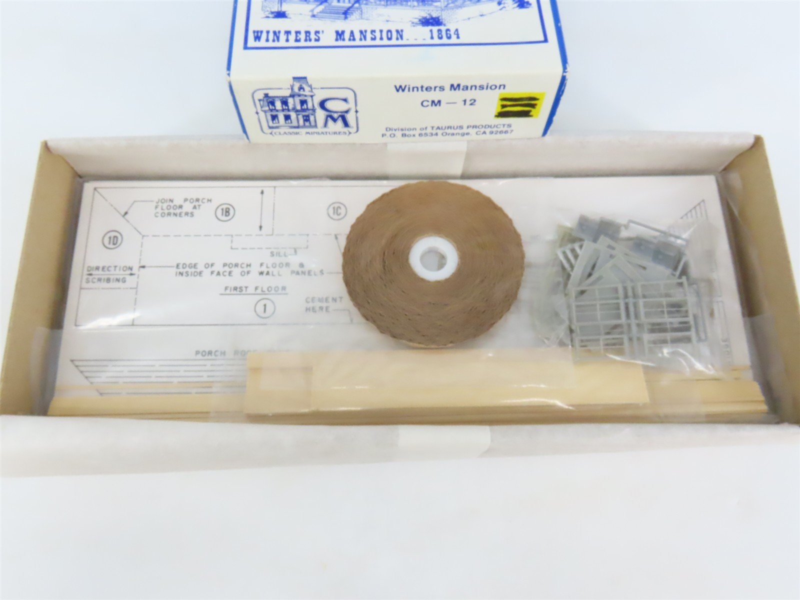 HO 1/87 Scale Classic Miniatures Craftsman Kit #CM-12 Winters' Mansion 1864