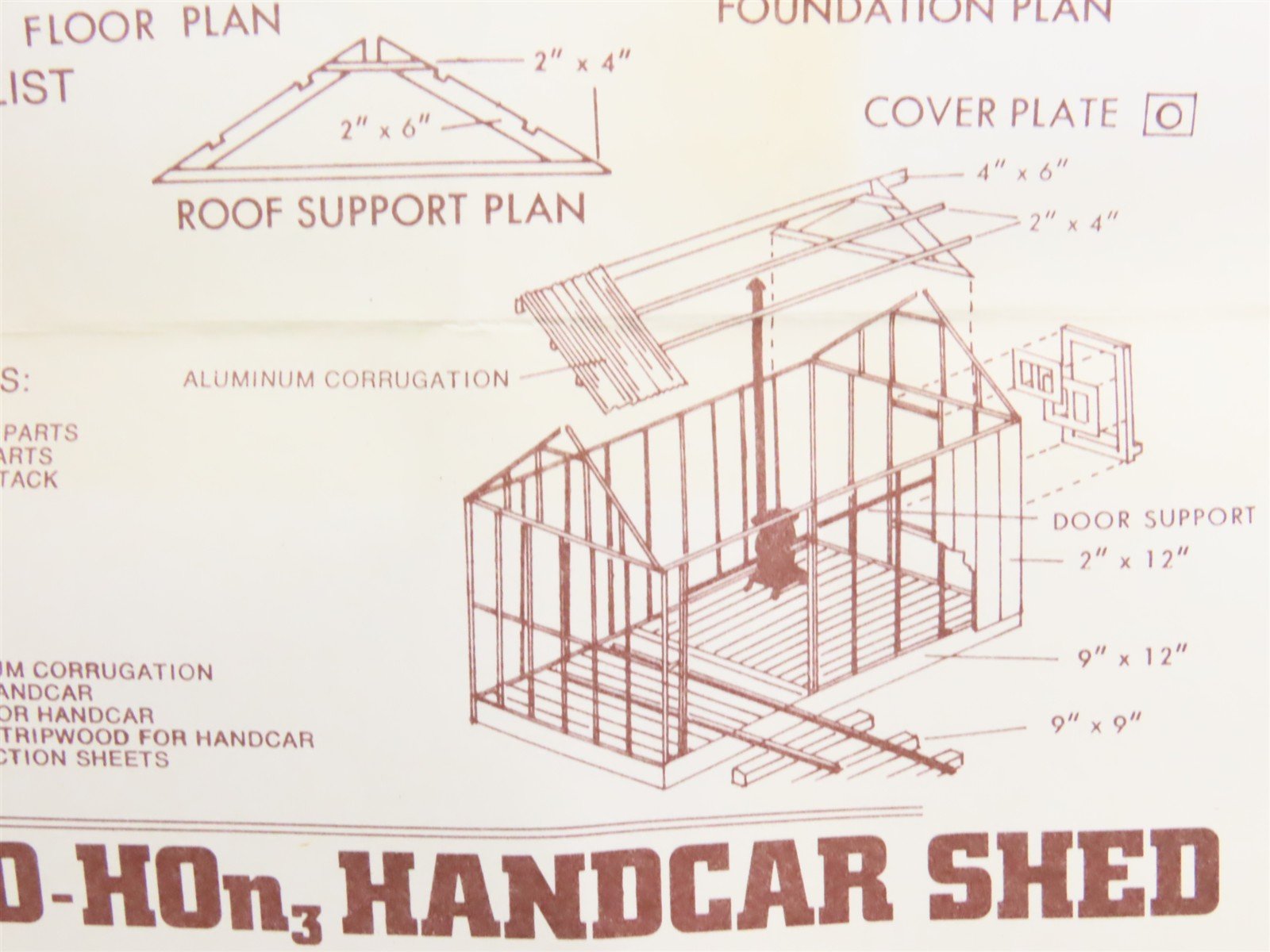 HO 1/87 Scale Durango Press Craftsman Kit #DP-32 Handcar Shed
