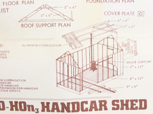 HO 1/87 Scale Durango Press Craftsman Kit #DP-32 Handcar Shed