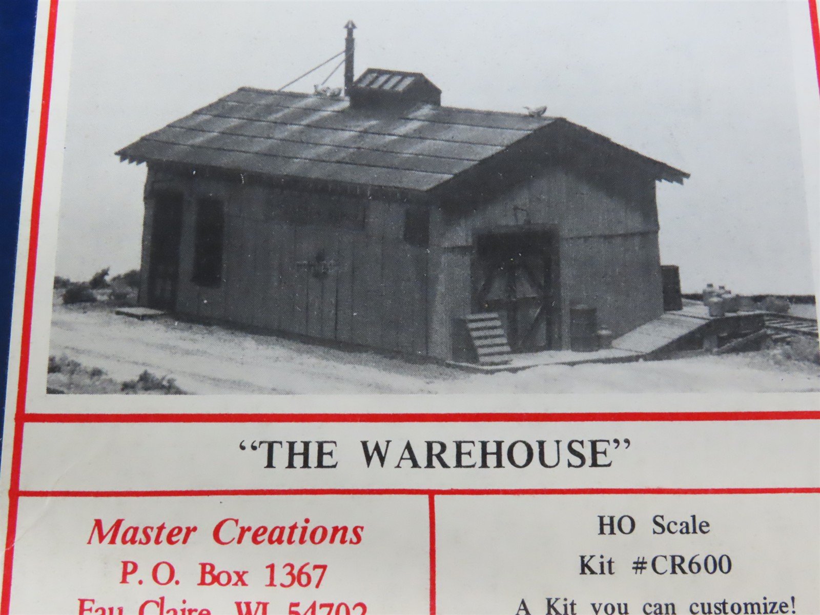 HO 1/87 Scale Master Creations Craftsman Kit #CR600 "The Warehouse"