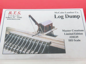 HO 1/87 Scale B.T.S. Laser-cut Kit #28235 McCabe Lumber Co. Log Dump -SEALED