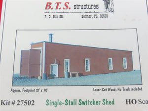 HO 1/87 Scale B.T.S. Laser-cut Kit #27502 Single-Stall Switcher Shed - SEALED