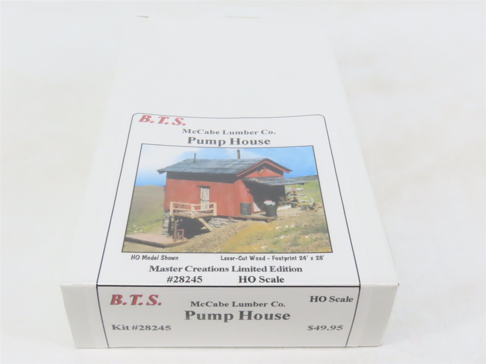 HO Master Creations B.T.S. Laser-cut Kit #28245 McCabe Lumber Pump House -SEALED