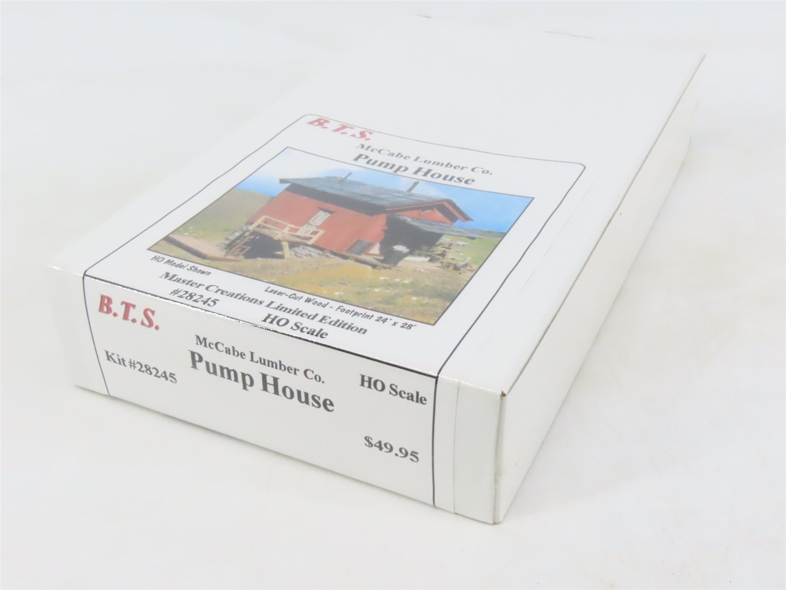 HO Master Creations B.T.S. Laser-cut Kit #28245 McCabe Lumber Pump House -SEALED