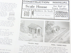HO 1/87 Builders In Scale Evening Express Craft-Style Kit #610 Scale House
