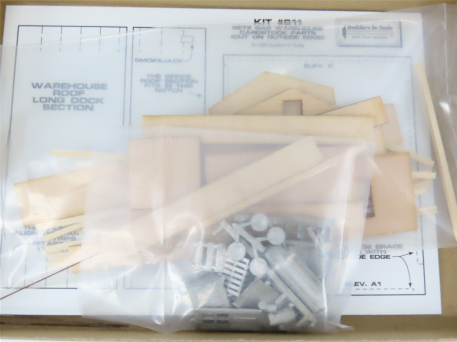 HO 1/87 Builders In Scale Evening Express Laser-cut Kit #611 Getz Gas