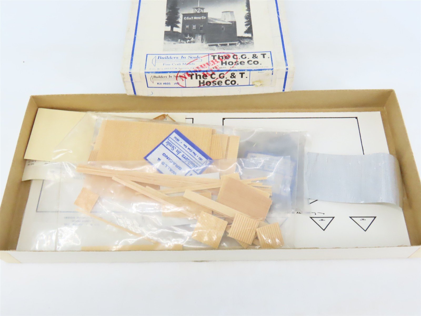 HO 1/87 Builders In Scale Craftsman Kit #605 The C.G.&T. Hose Co.