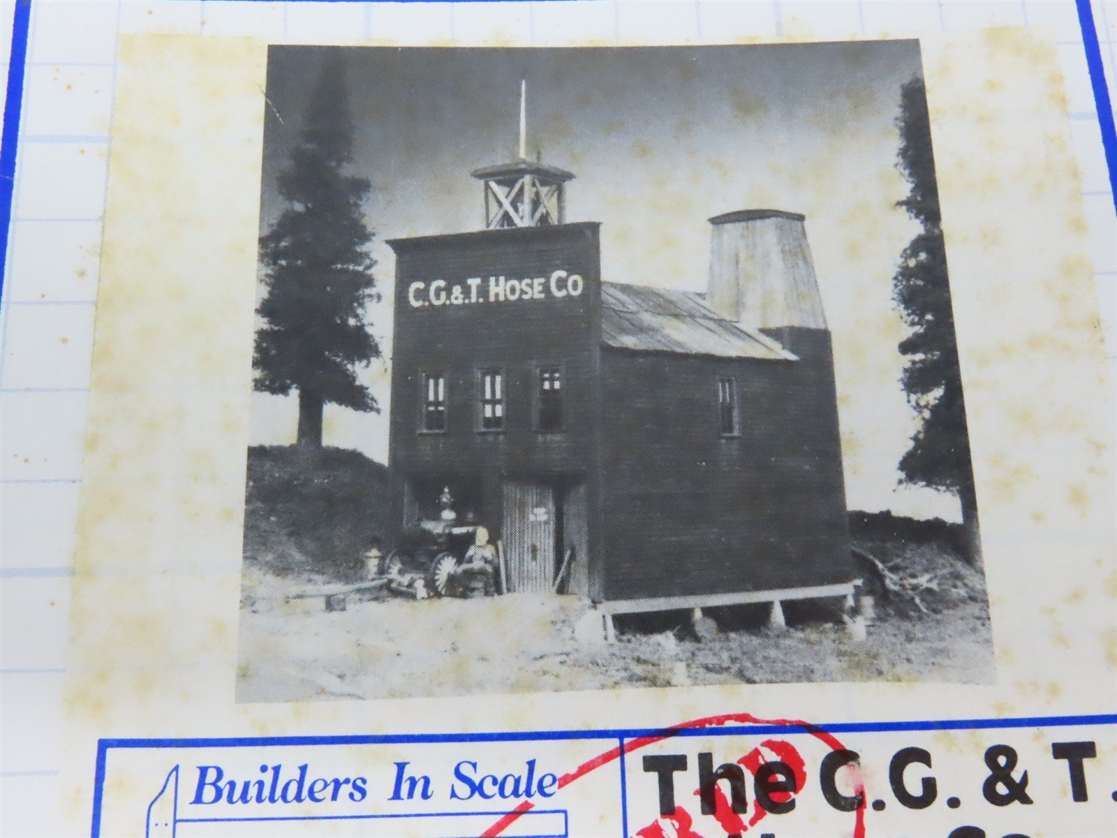 HO 1/87 Builders In Scale Craftsman Kit #605 The C.G.&T. Hose Co.