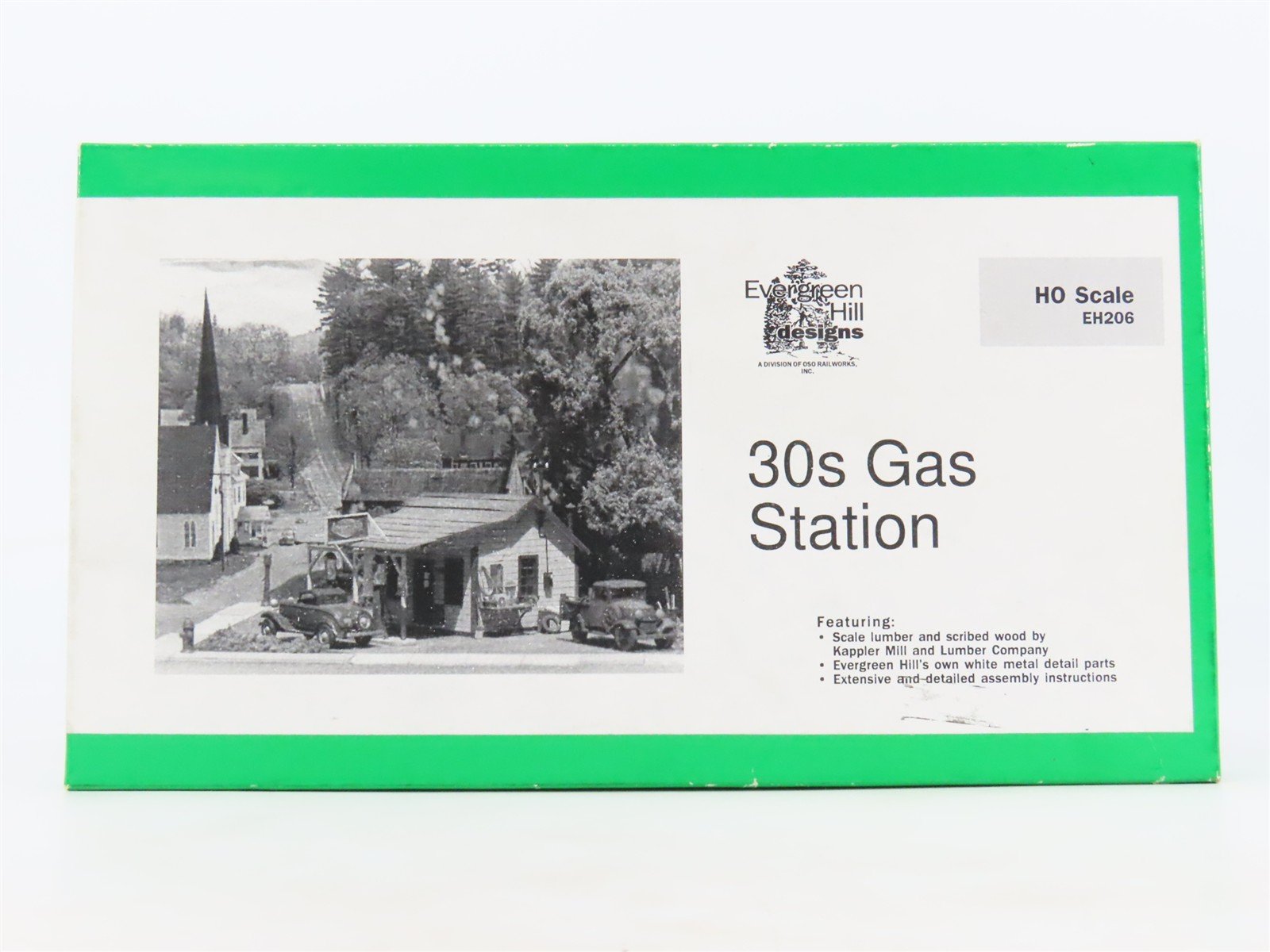 HO 1/87 Scale Evergreen Hill Designs Craftsman Kit #EH206 30's Gas Station