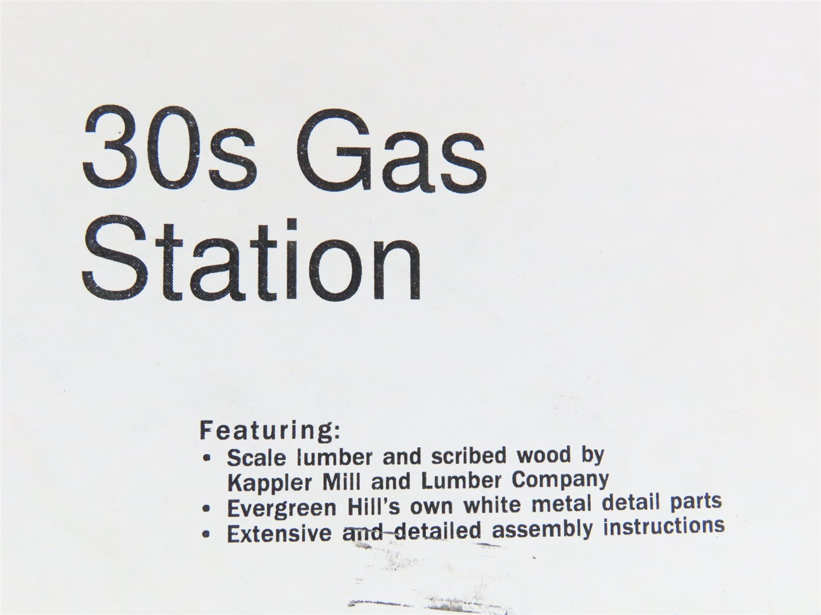 HO 1/87 Scale Evergreen Hill Designs Craftsman Kit #EH206 30's Gas Station