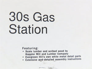 HO 1/87 Scale Evergreen Hill Designs Craftsman Kit #EH206 30's Gas Station
