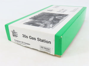 HO 1/87 Scale Evergreen Hill Designs Craftsman Kit #EH206 30's Gas Station