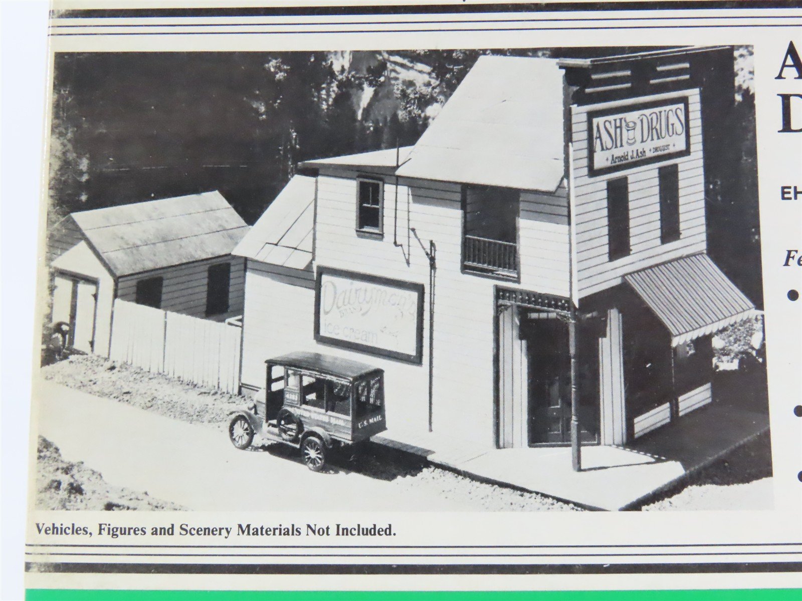 HO 1/87 Scale Evergreen Hill Designs Craftsman Kit #EH203 Ash Drugs Store