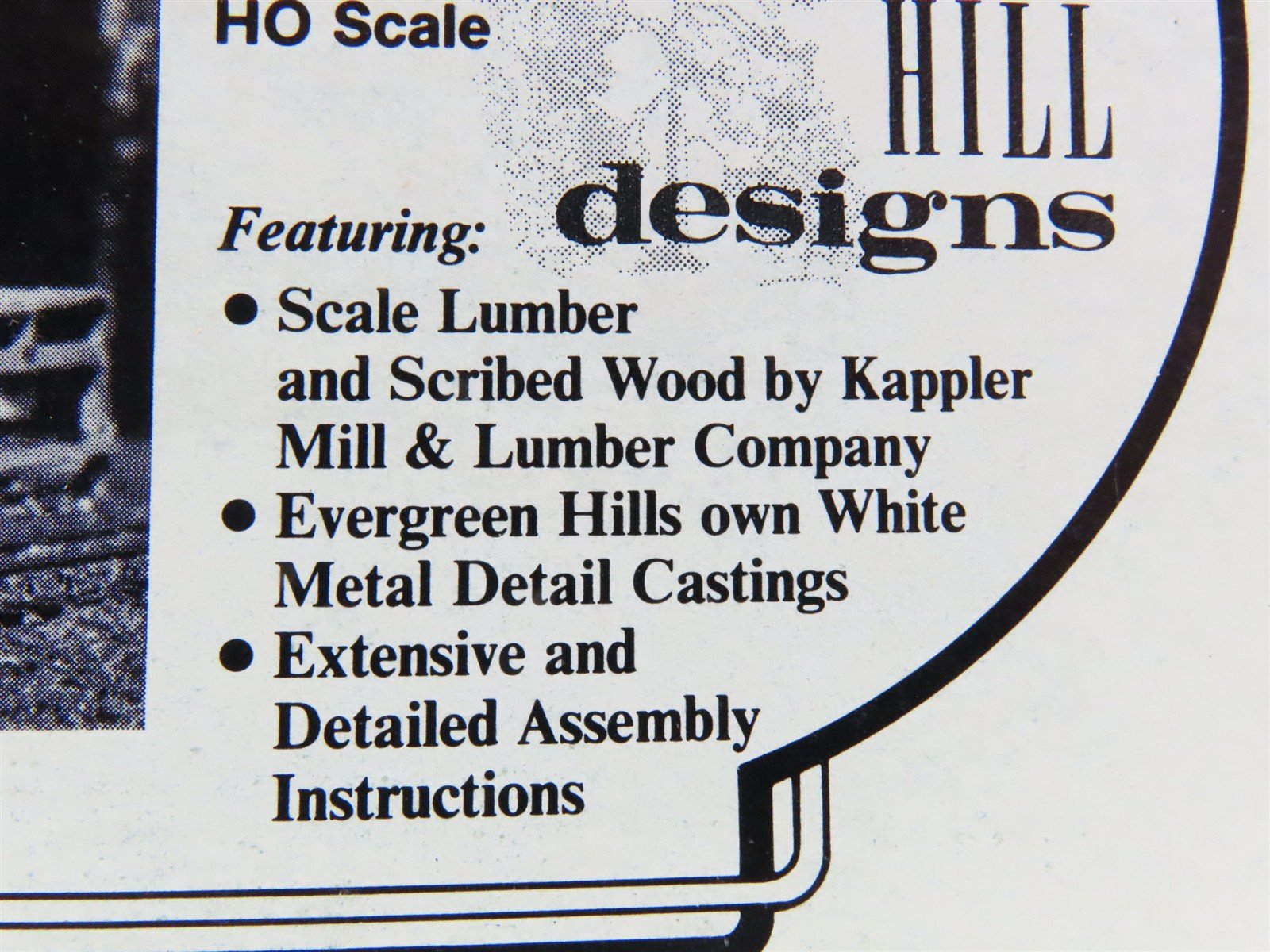 HO Evergreen Hill Designs Craftsman Kit #EH208 Nevada County Railroad Supply
