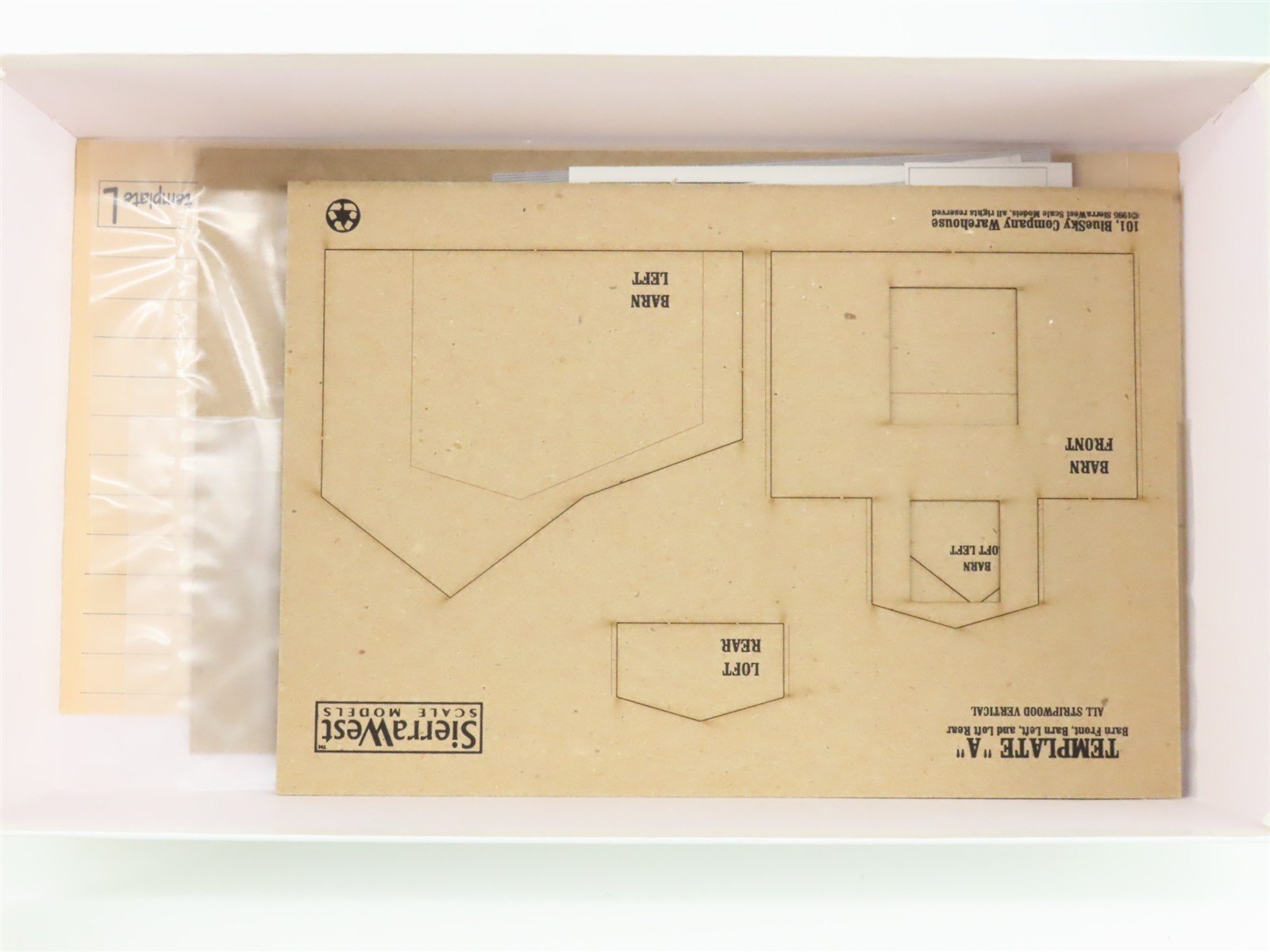HO/HOn3 Scale Sierra West 101 BlueSky Company Warehouse Building Kit