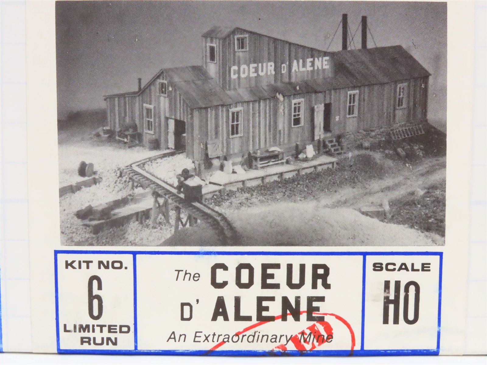 HO Scale Builder in Scale 6 Coeur D' Alene Mine Building Kit