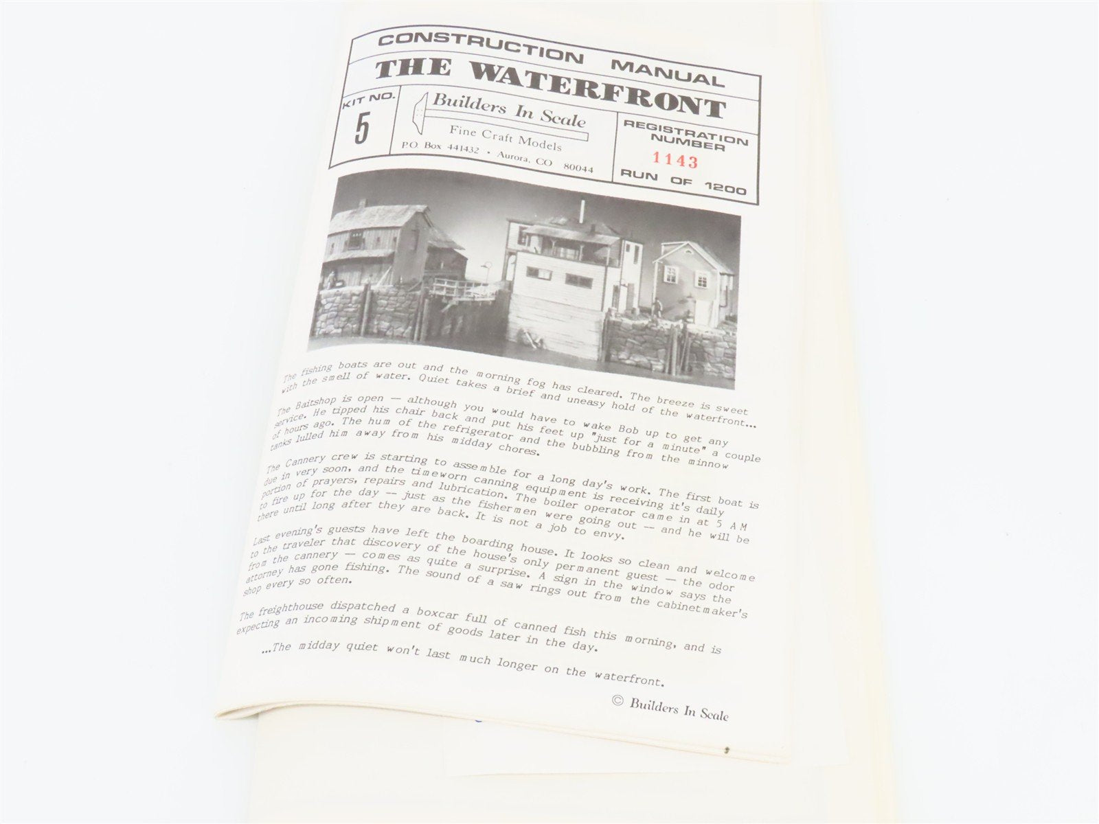 HO Scale Builders in Scale 5 The Waterfront Building Kit