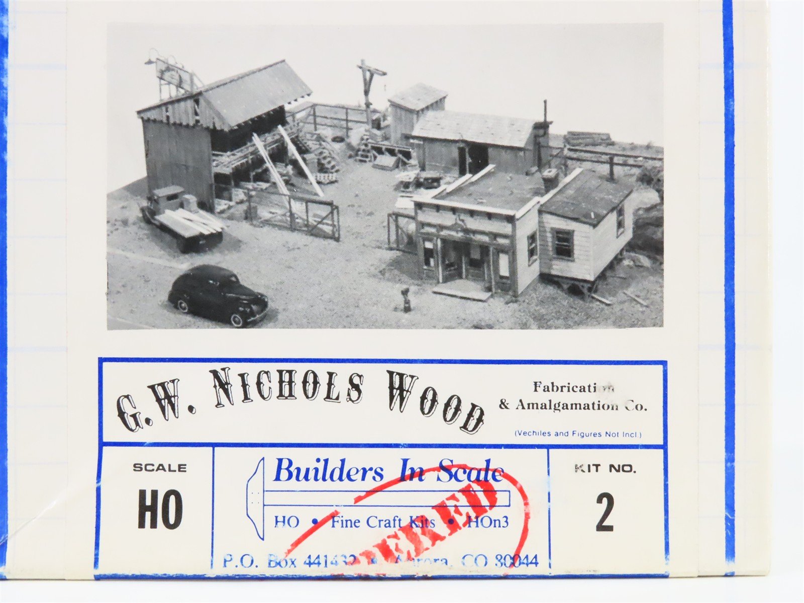 HO Scale Builders in Scale 2 G.W. Nichols Wood Building Kit