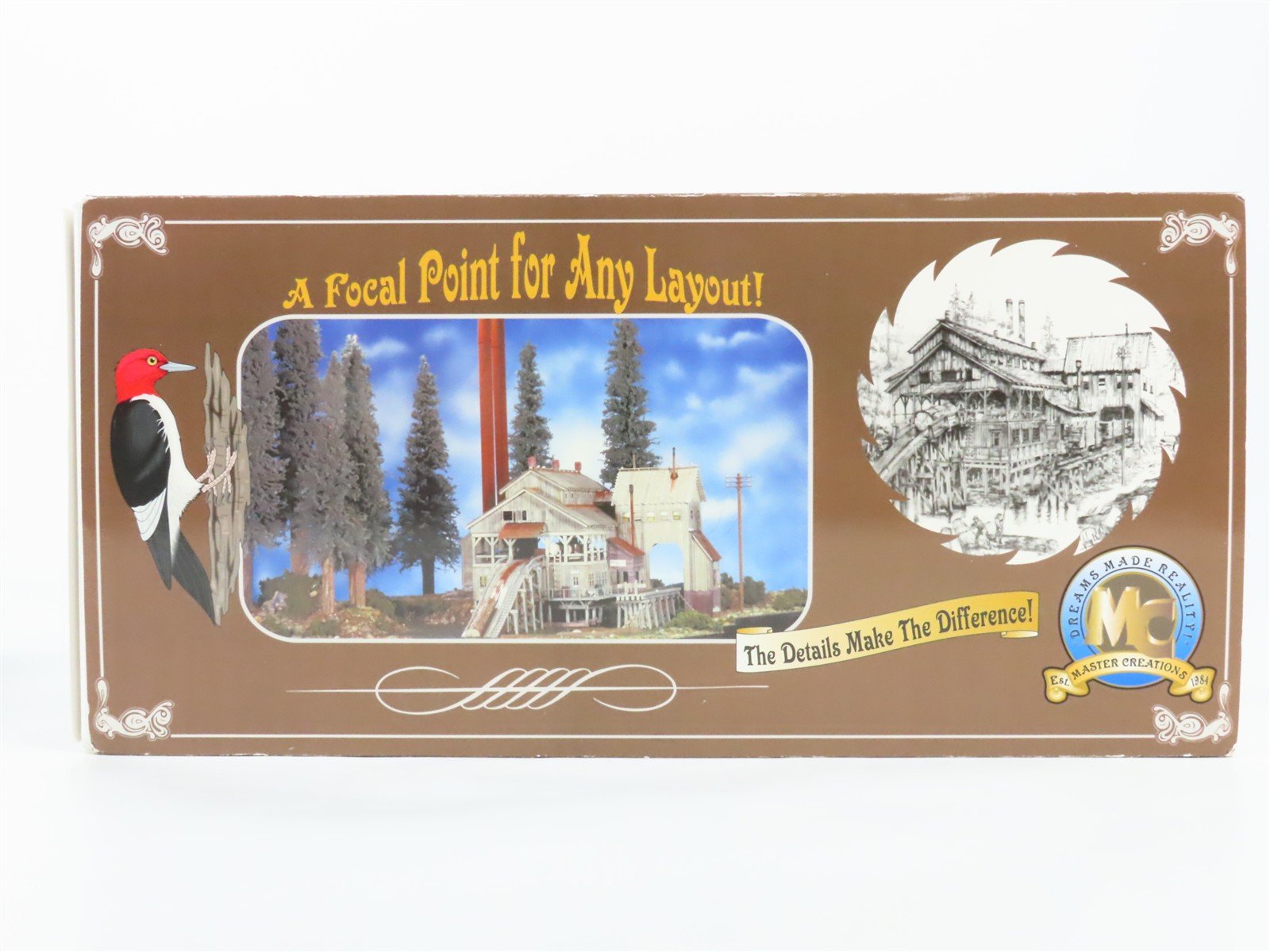 HO Scale Master Creations Coon Gap Sawmill McCabe Lumber Building Kit