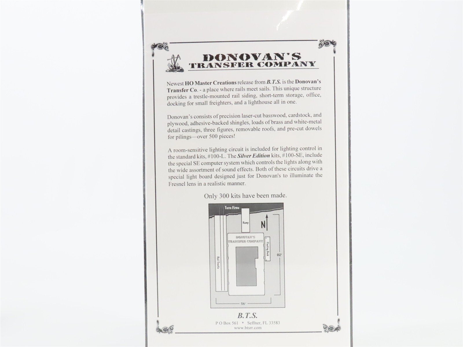 HO Master Creations 100-L-216 Donovan's Transfer Company Building Kit SEALED