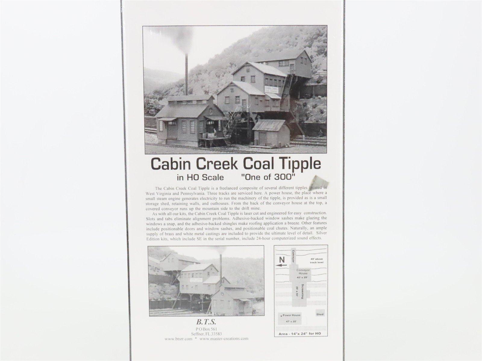 HO Master Creations 28105-L-167 Cabin Creek Coal Company Building Kit SEALED