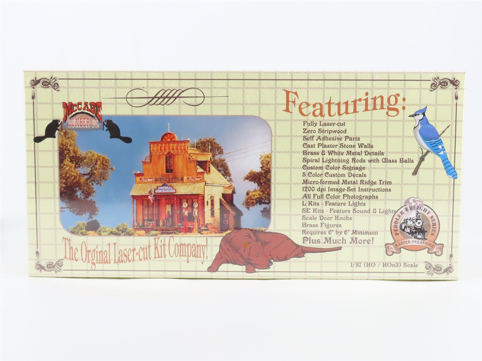 HO Master Creations 215-L McCabe Lumber Company Store Building Kit SEALED wLight