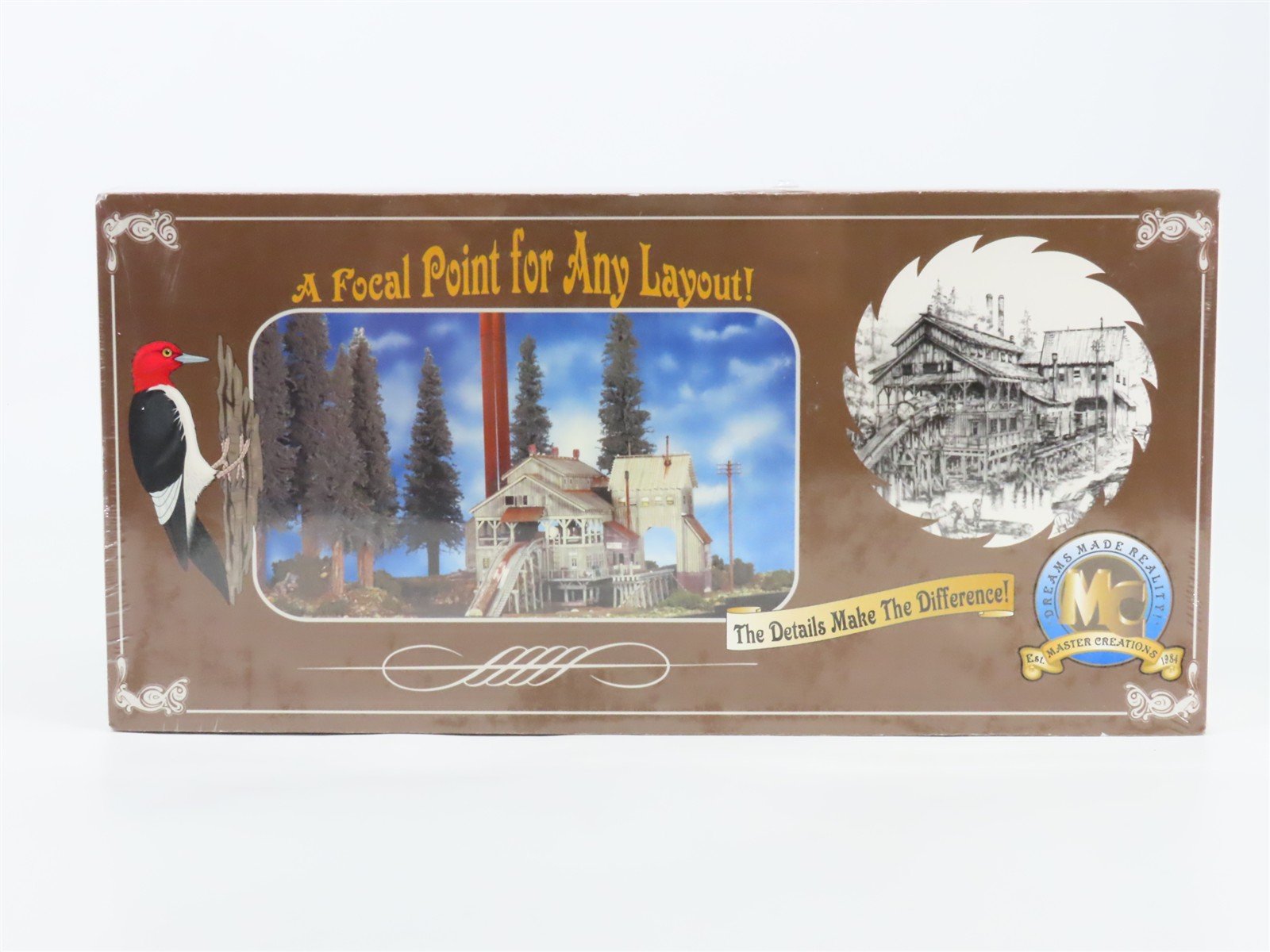 HO Scale Master Creations 85-SE Coon Gap Sawmill McCabe Lumber Building Kit