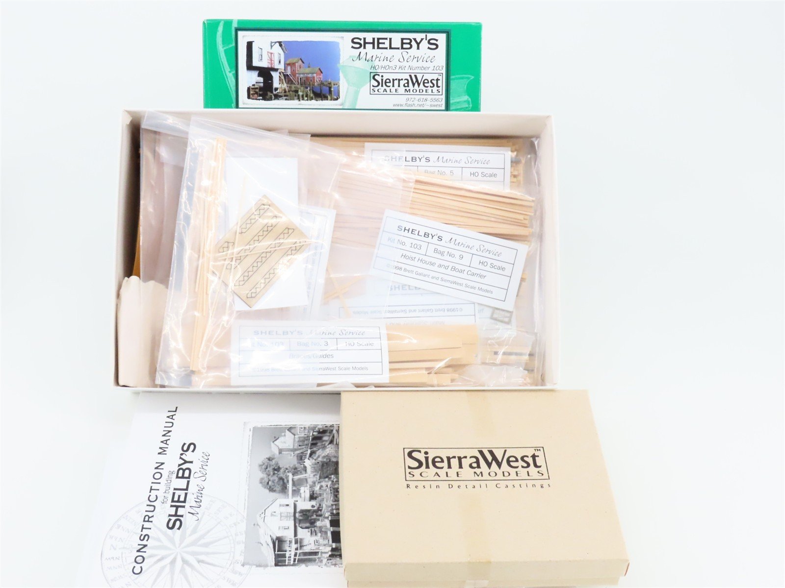 HO/HOn3 Scale Sierra West 103 Shelby's Marine Service Building Kit