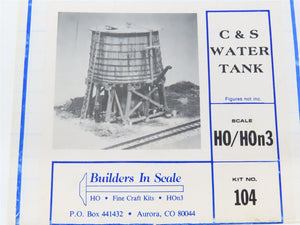 HO 1/87 Builders In Scale Craftsman Kit #104 C&S Water Tank