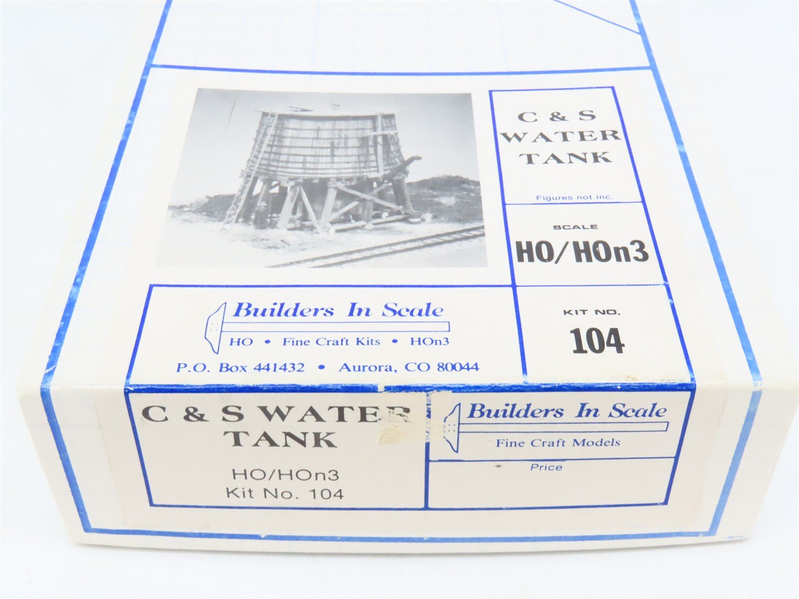 HO 1/87 Builders In Scale Craftsman Kit #104 C&S Water Tank